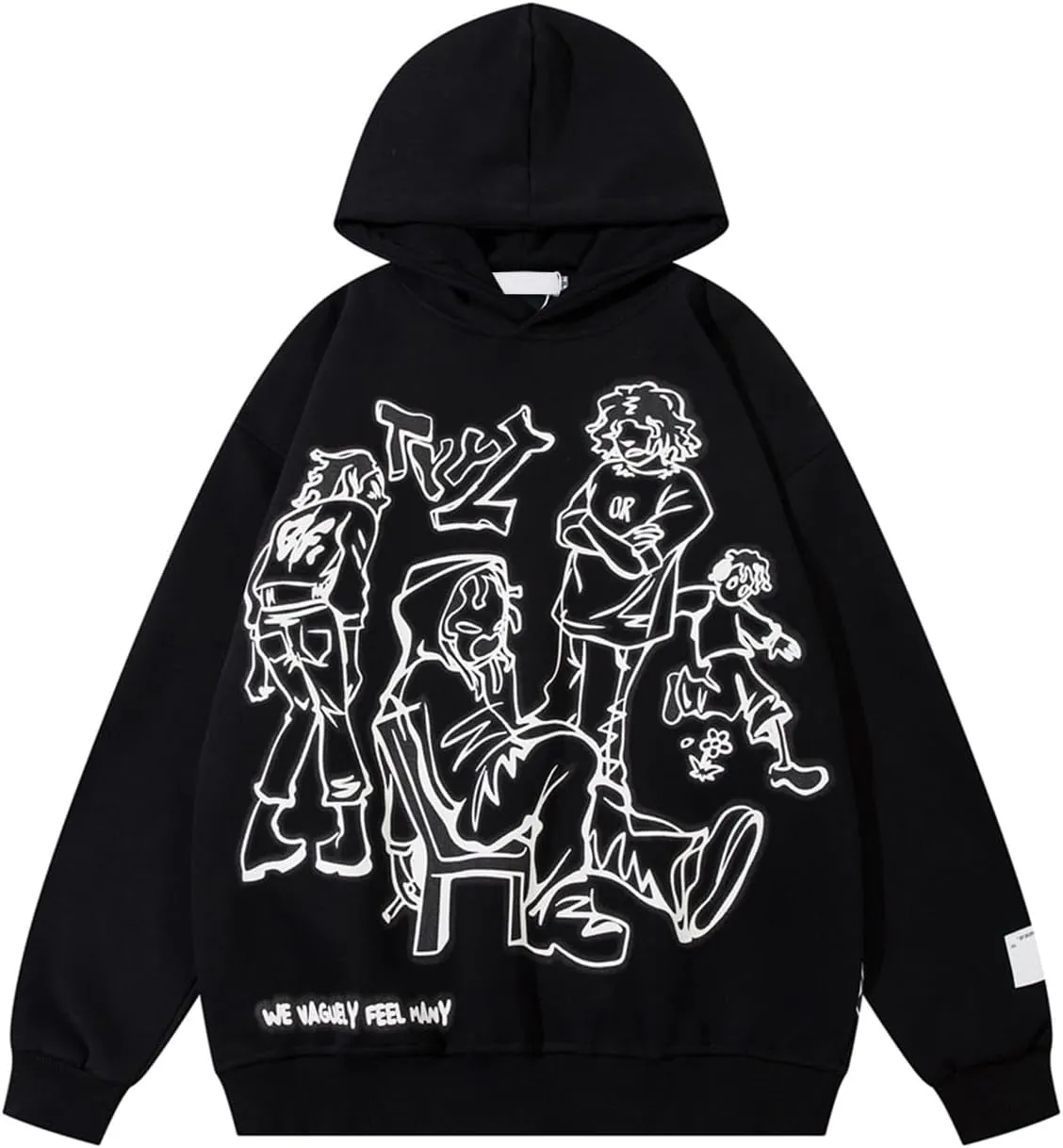Womens Graphic Hoodies Pullover Oversized Y2K Cute Fall Preppy Cartoon Streetwear Sweatshirts Hoodie for Men