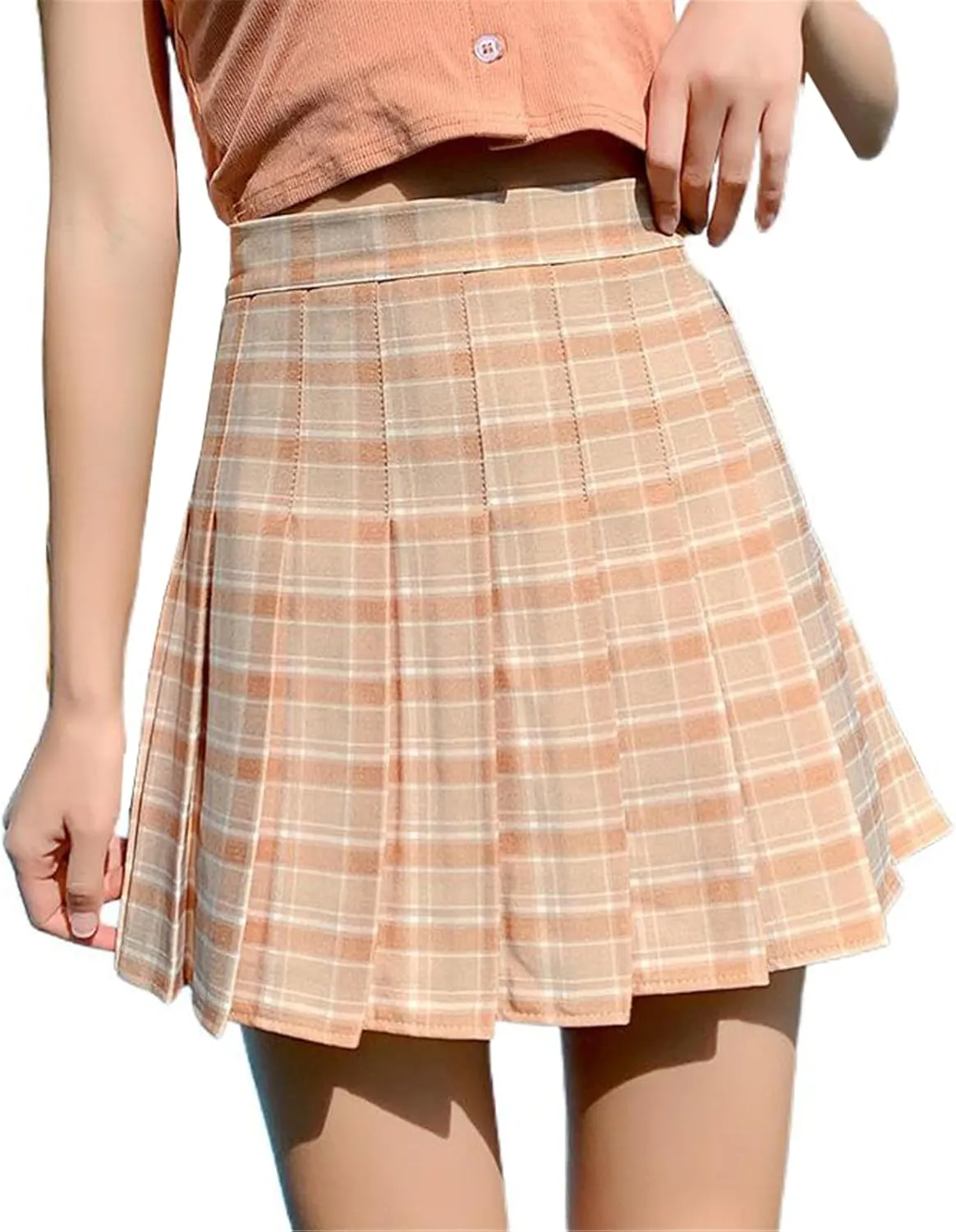 Women's Skirt Slim Casual Pleated Aline Short Skirts