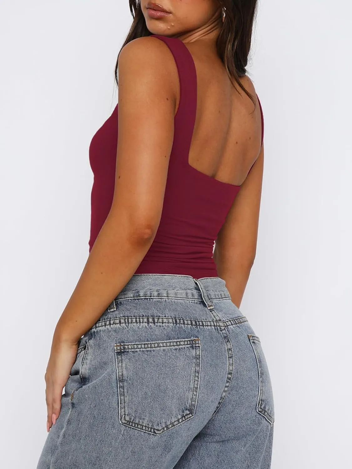 Women's Sleeveless Backless Crop Tank Top Sexy Pleated Bustier Sweetheart Neck Strappy Y2K Cami Cropped Tops