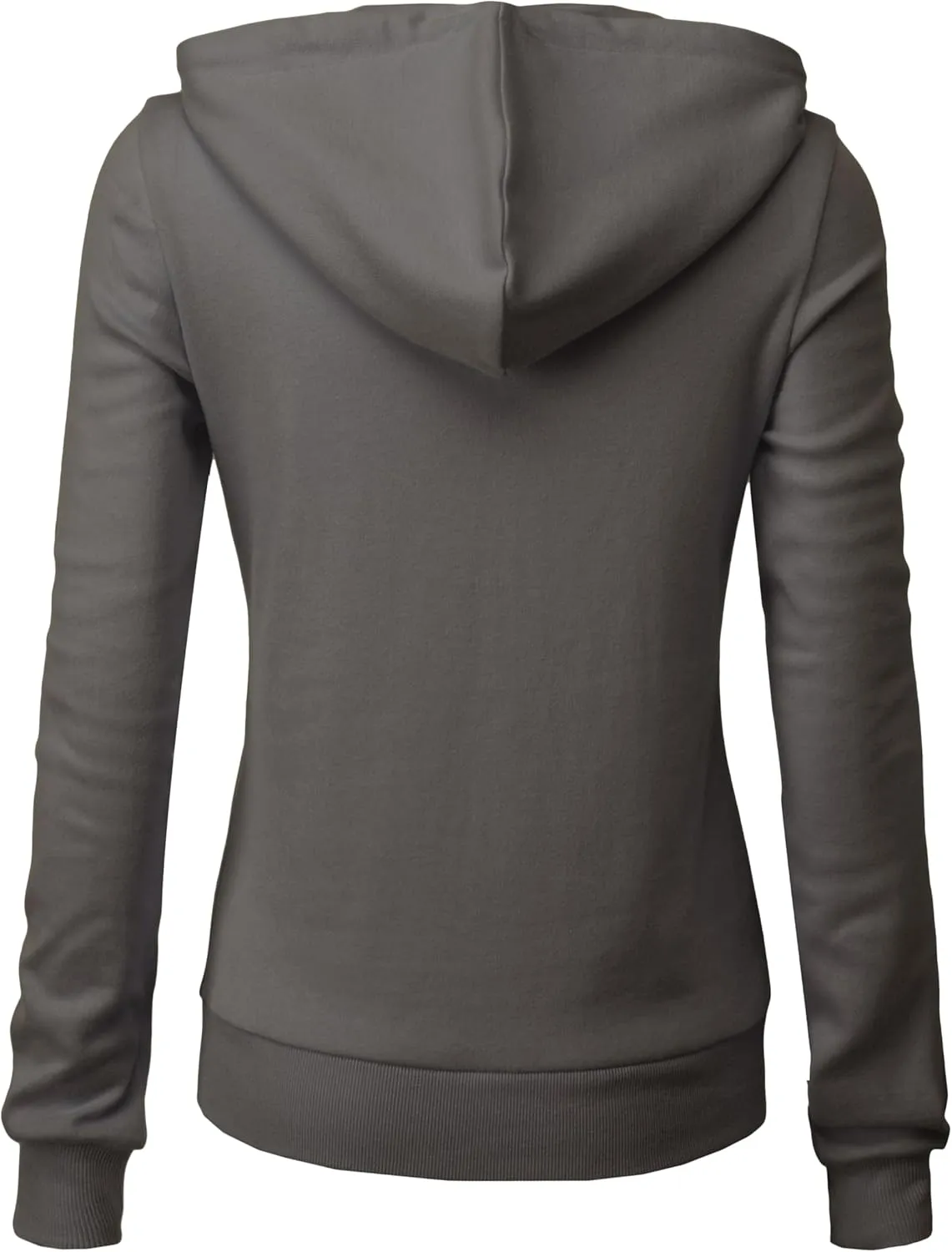Women's Slim Fit Zip Up Hoodie Lightweight Long Sleeve Kangaroo Pocket Basic Casual wear