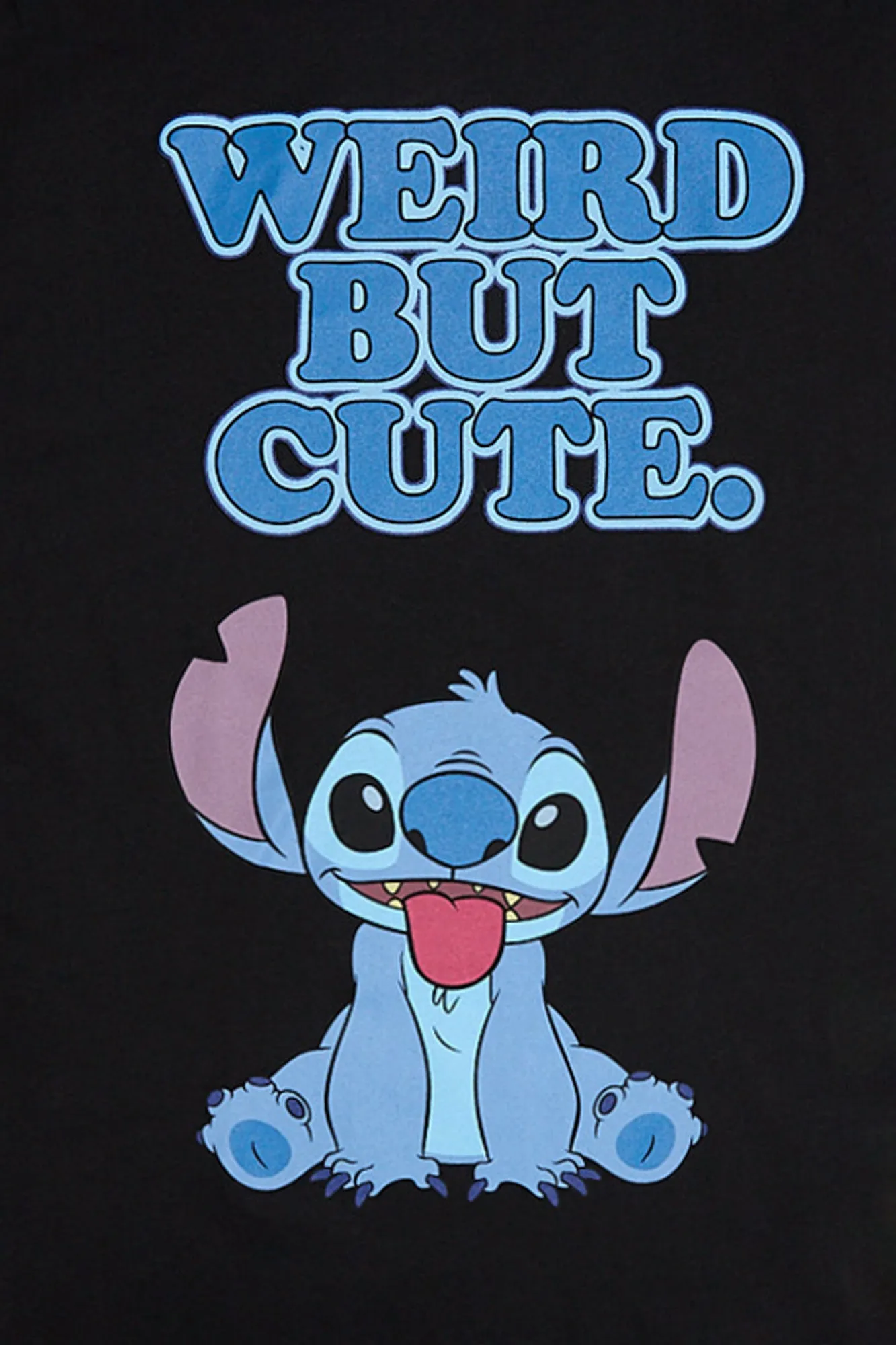 Womens Stitch Weird But Cute Boyfriend Tee
