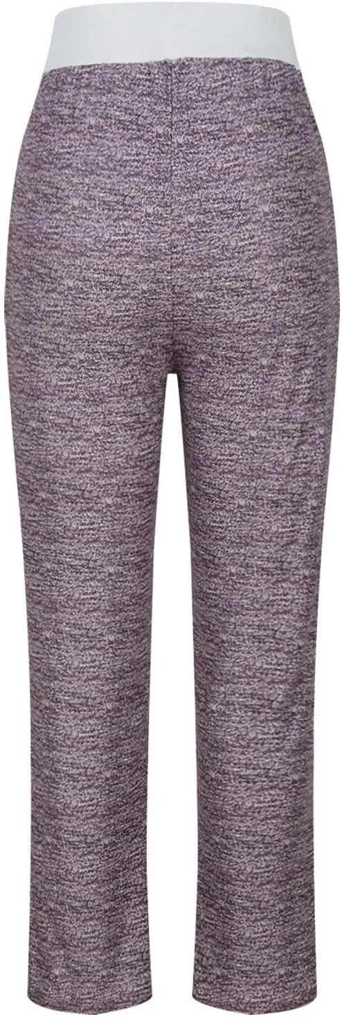 Women's Wide Leg Yoga Pants Striped Drawstring High Waist Flare Pants Bootcut Leggings Soft Comfy Lounge Trousers