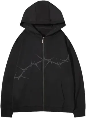 Y2K Zip Up Hoodies For Women and Men Vintage Sweatshirt Streetwear Sport Hip Hop couple Sets